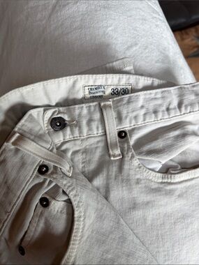 CREMIEUX Straight Fit Jeans in Cream 33x30
